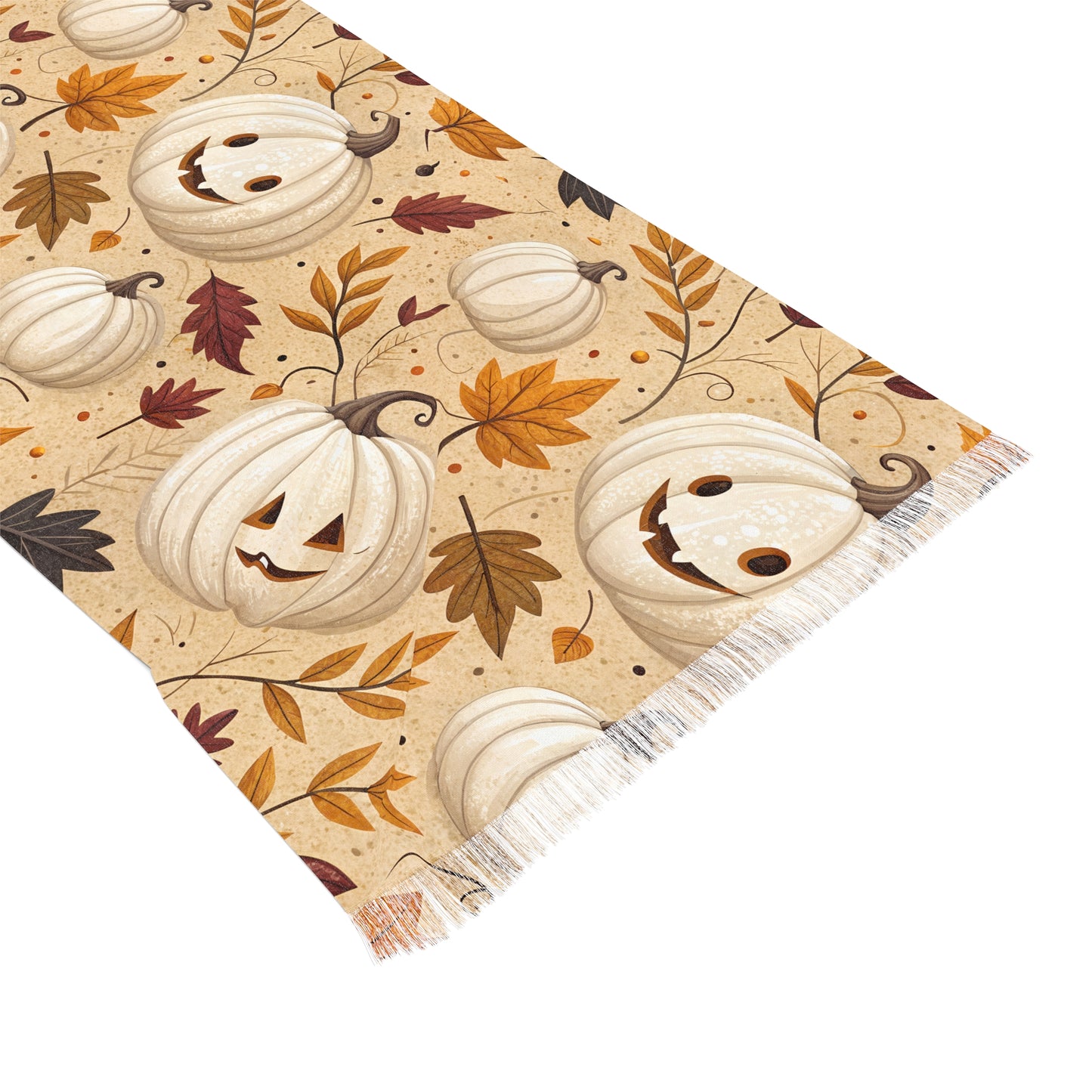 Autumn Pumpkin Light Scarf - Cozy Fall Accessory for Halloween, Thanksgiving, Seasonal Fashion, Gift for Her, Wrap Scarf