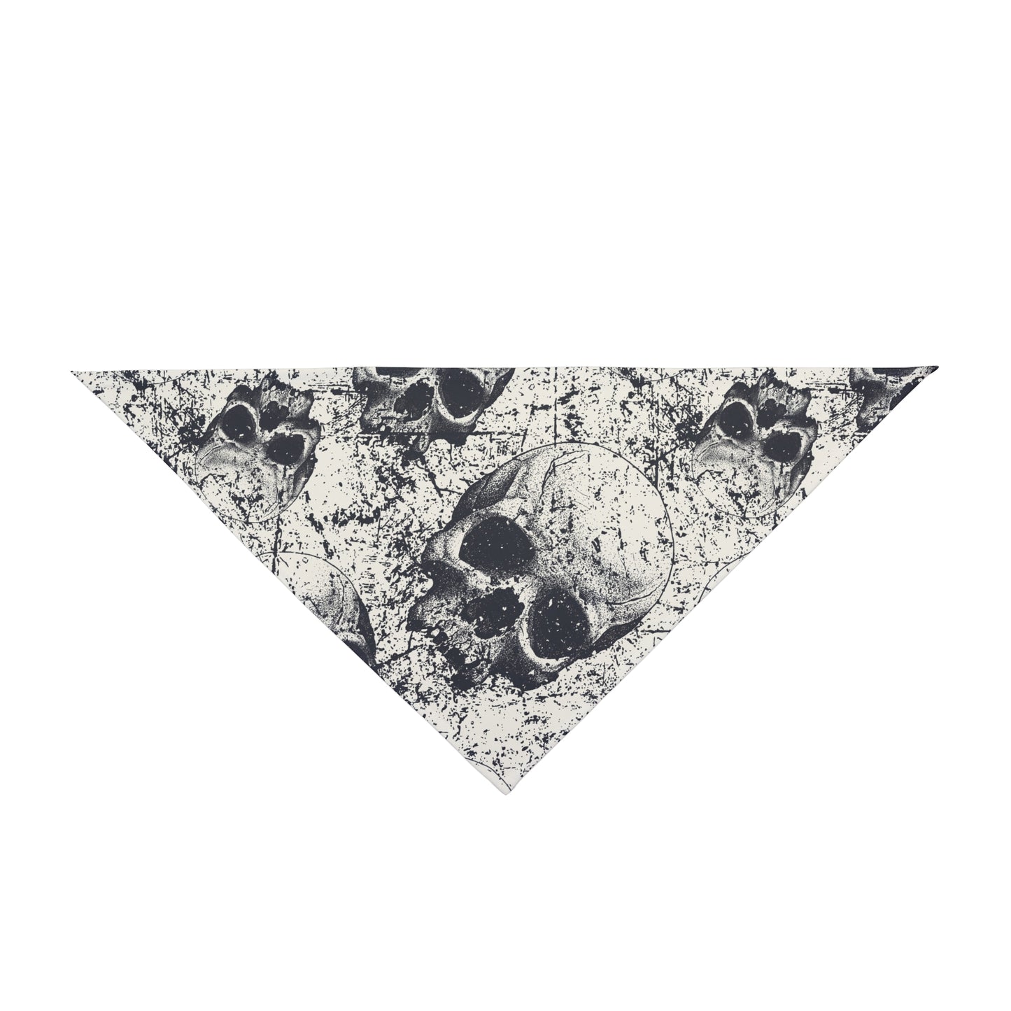 Pet Bandana Halloween Skull Print