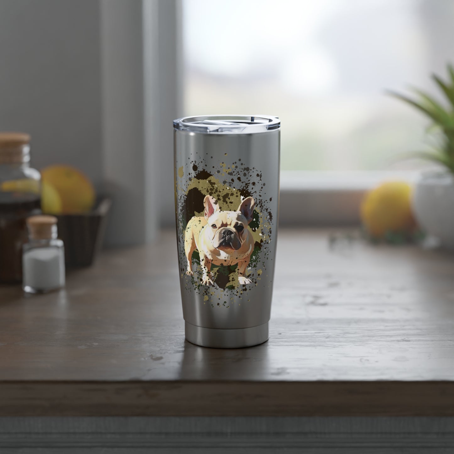 Vagabond 20oz Tumbler, camo, Frenchie lovers