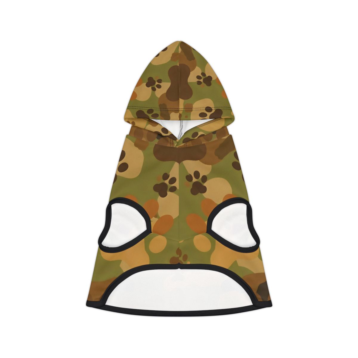 Pet Hoodie - Camo Paw Print Design