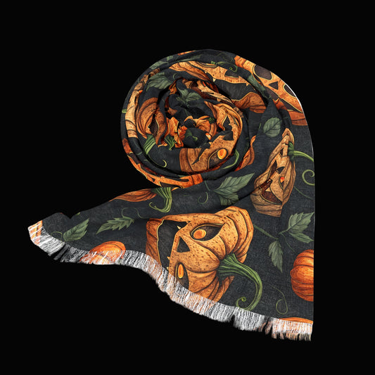Match Your Pet! Light Scarf - Halloween Pumpkin Theme