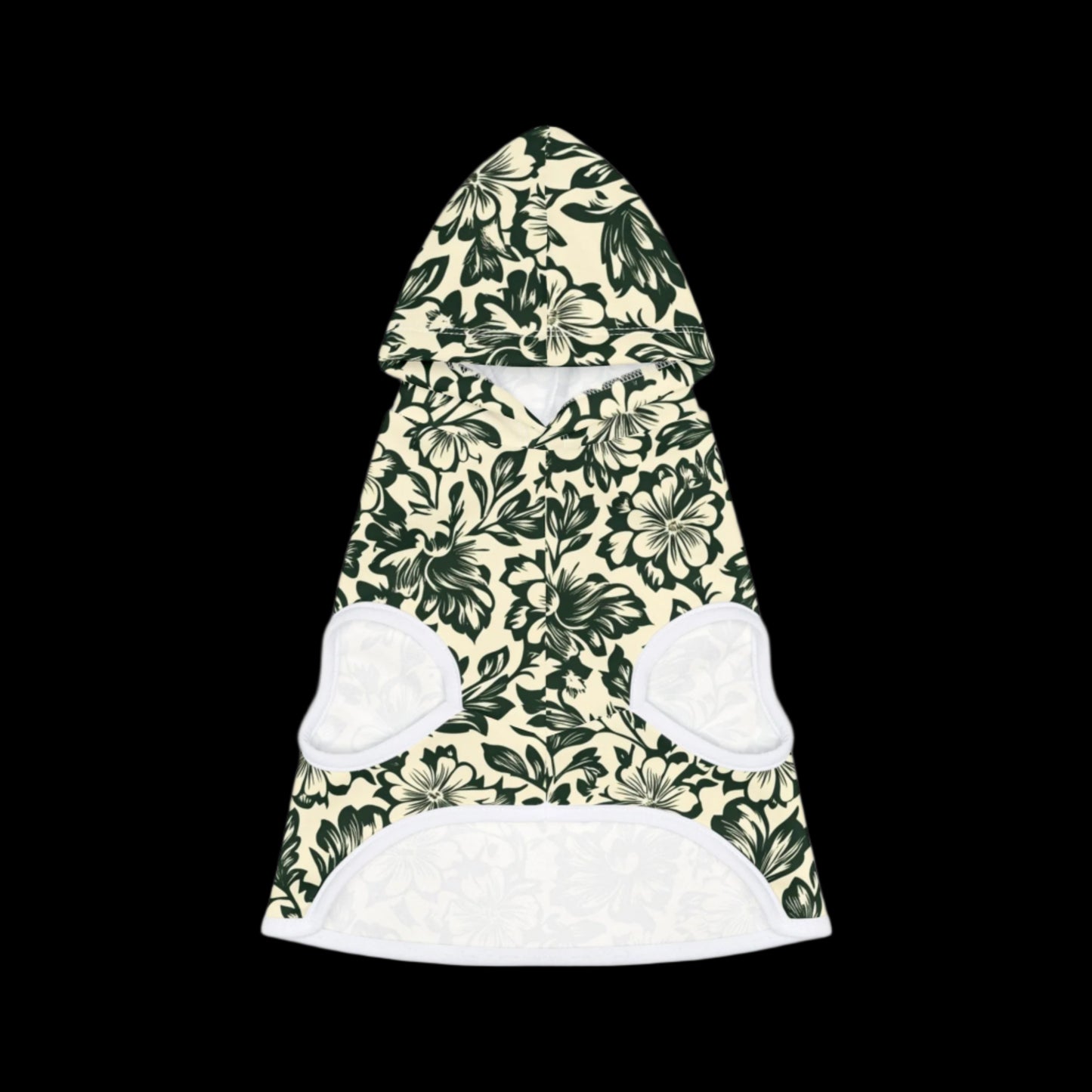 Floral Pet Hoodie - Cozy Dog Sweatshirt, Trendy Cat Clothing, Flower Print Pet Apparel, Comfortable Dog Outfit, Stylish Cat Hoodie