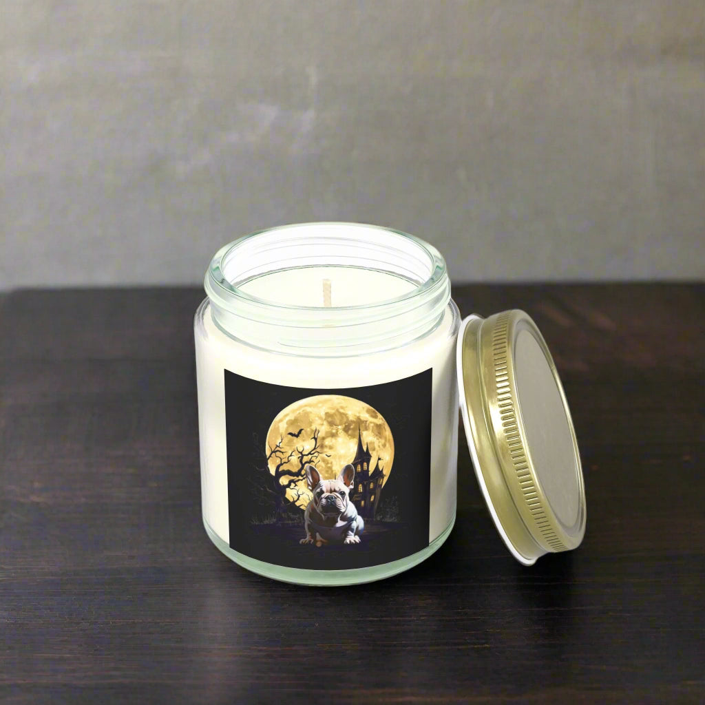 Halloween-Themed Scented Candle, Cozy Home Decor, Ghostly Atmosphere, Great for Fall Celebrations, Unique Gift Idea, Fragrant Mood Setter