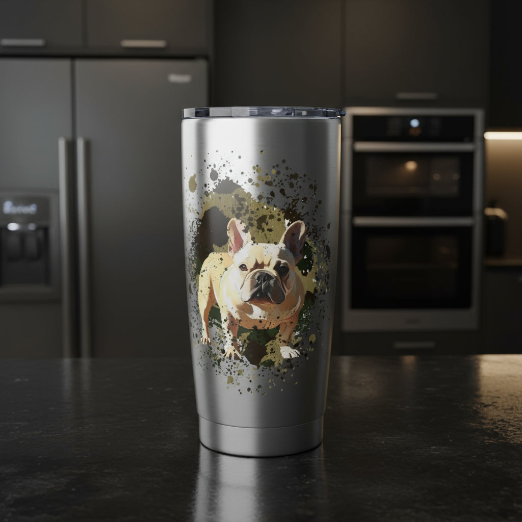 Vagabond 20oz Tumbler, camo, Frenchie lovers