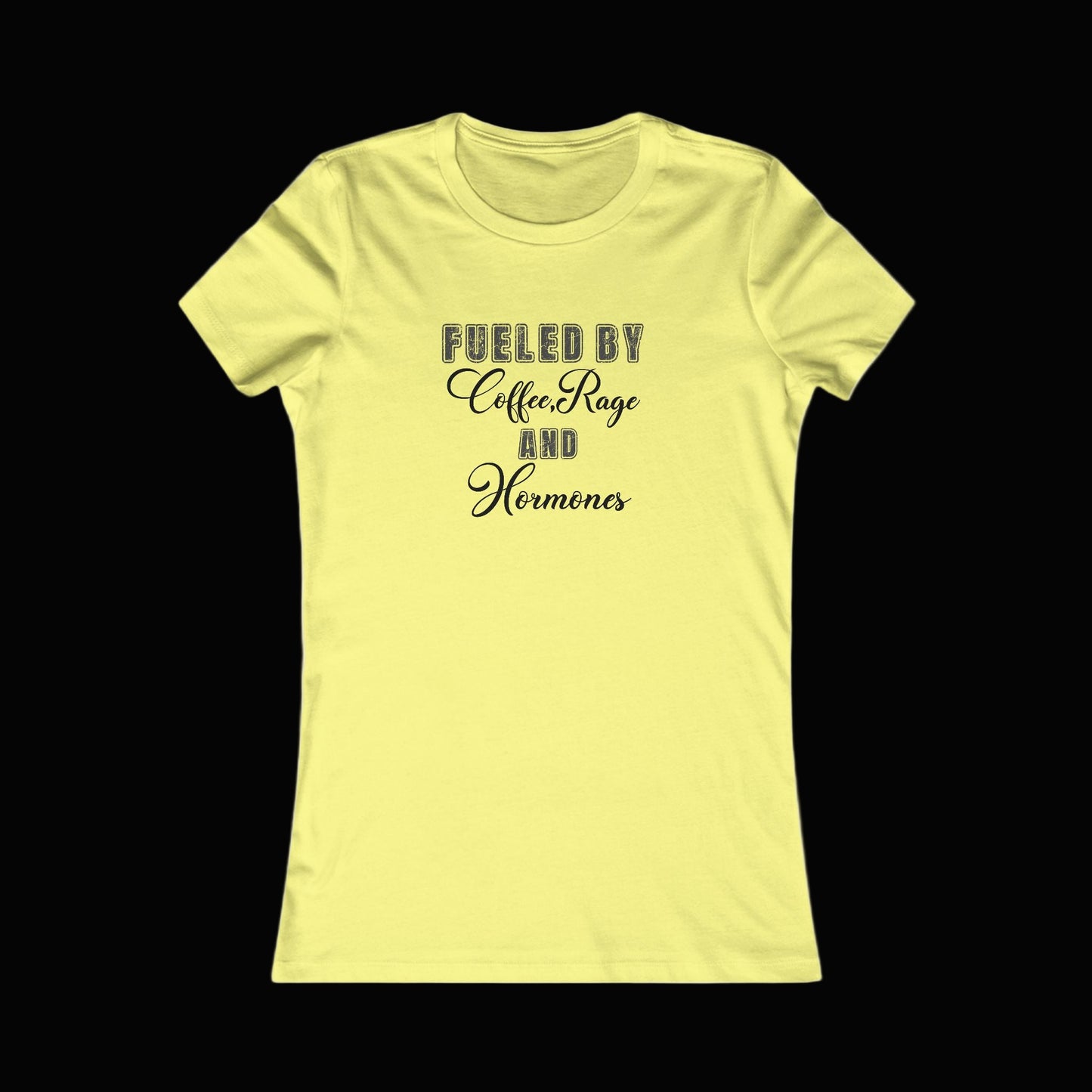 Women's Tee - Funny Coffee Rage and Hormones