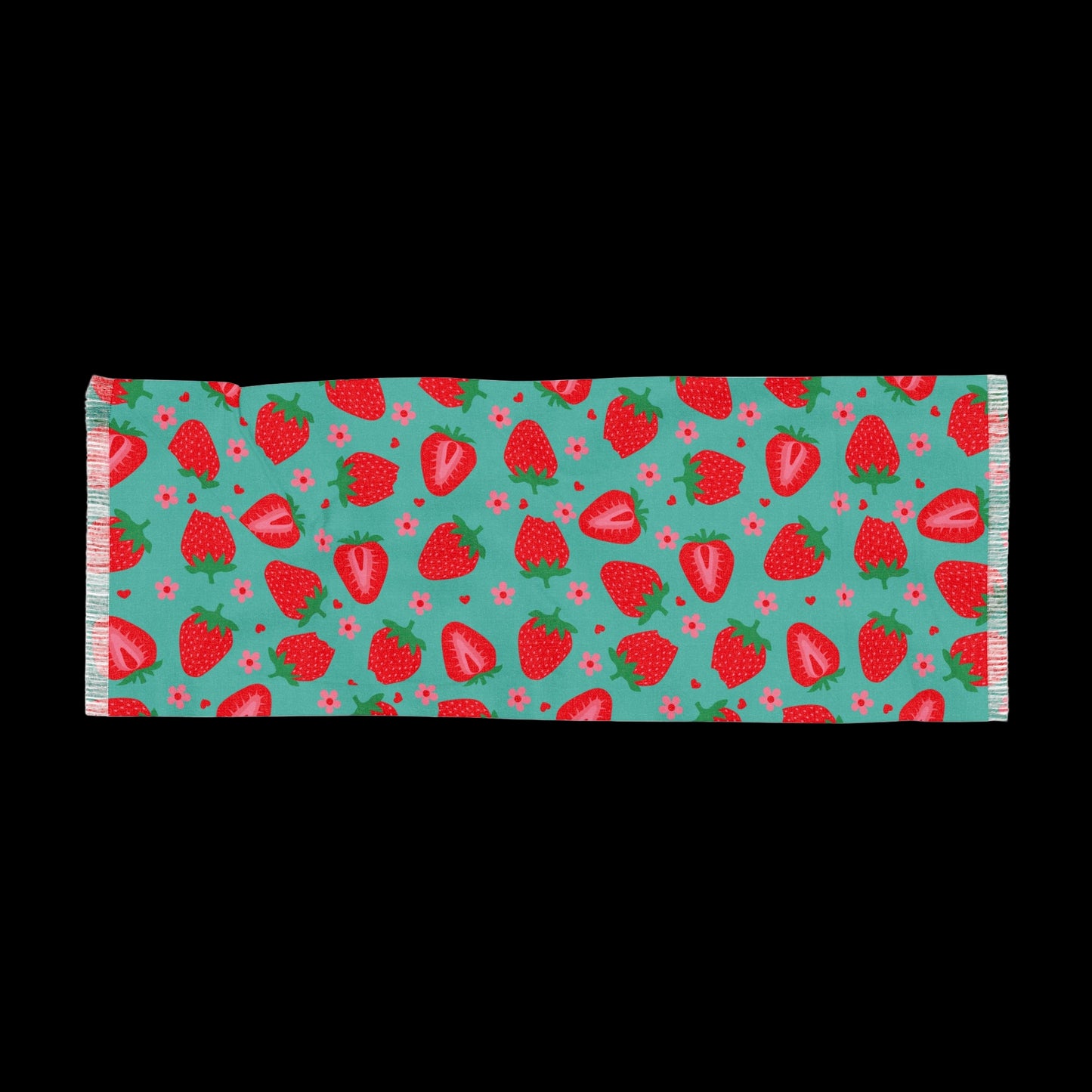 Match Your Pet! Strawberry Pattern Light Scarf
