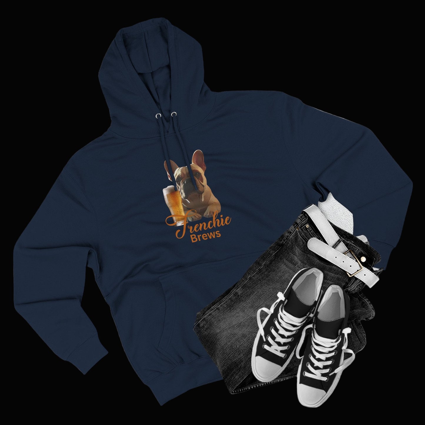 Three-Panel Fleece Hoodie