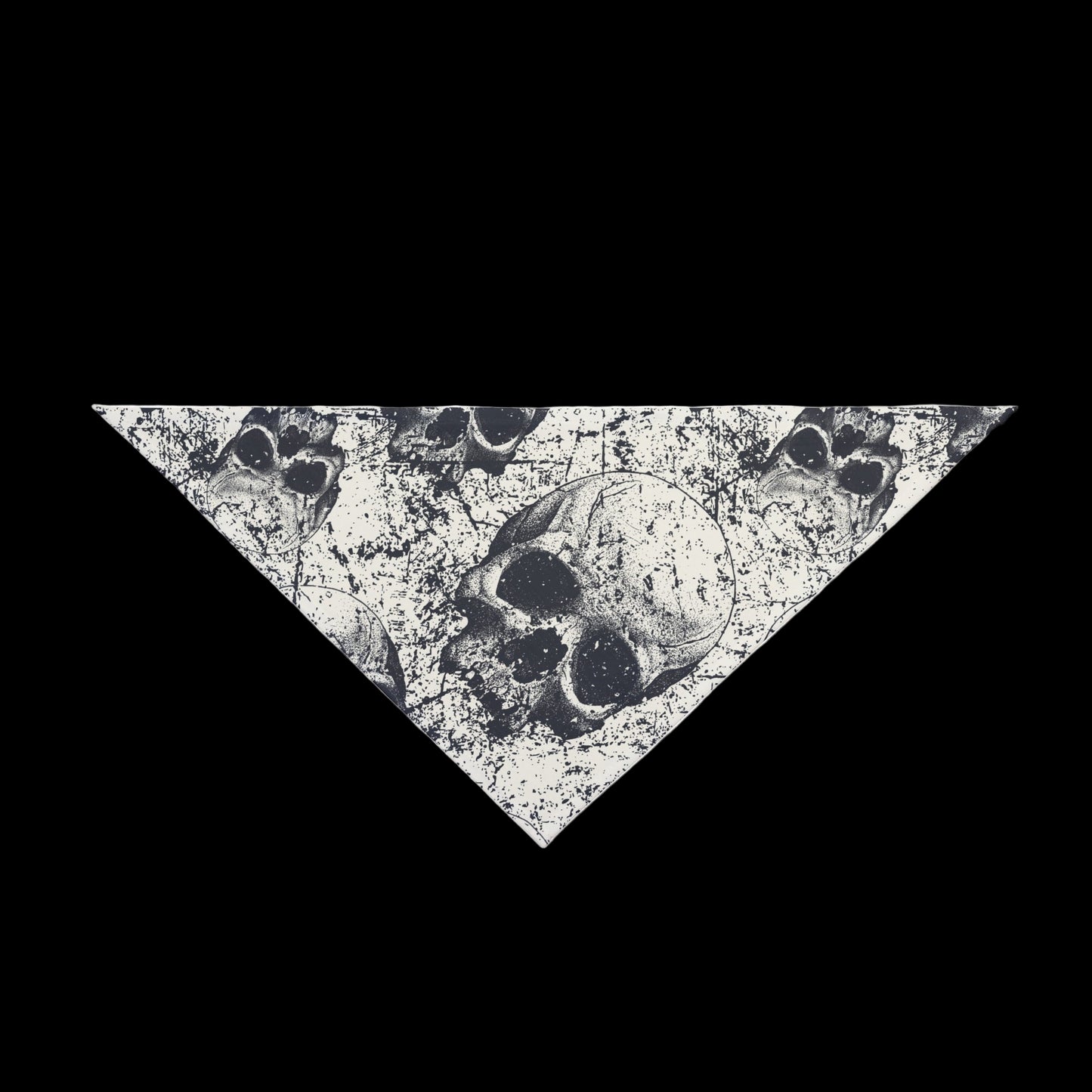 Pet Bandana Halloween Skull Print