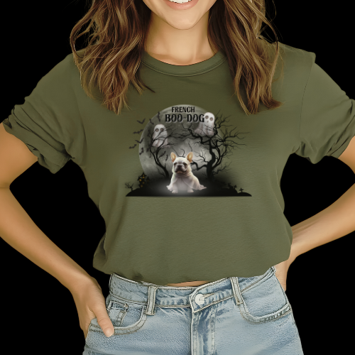 Halloween Boo-Dog Unisex T-Shirt, Spooky Pet Lover Gift, Fall Fashion, Ghostly Dog T-Shirt, Halloween Costume, Party Wear