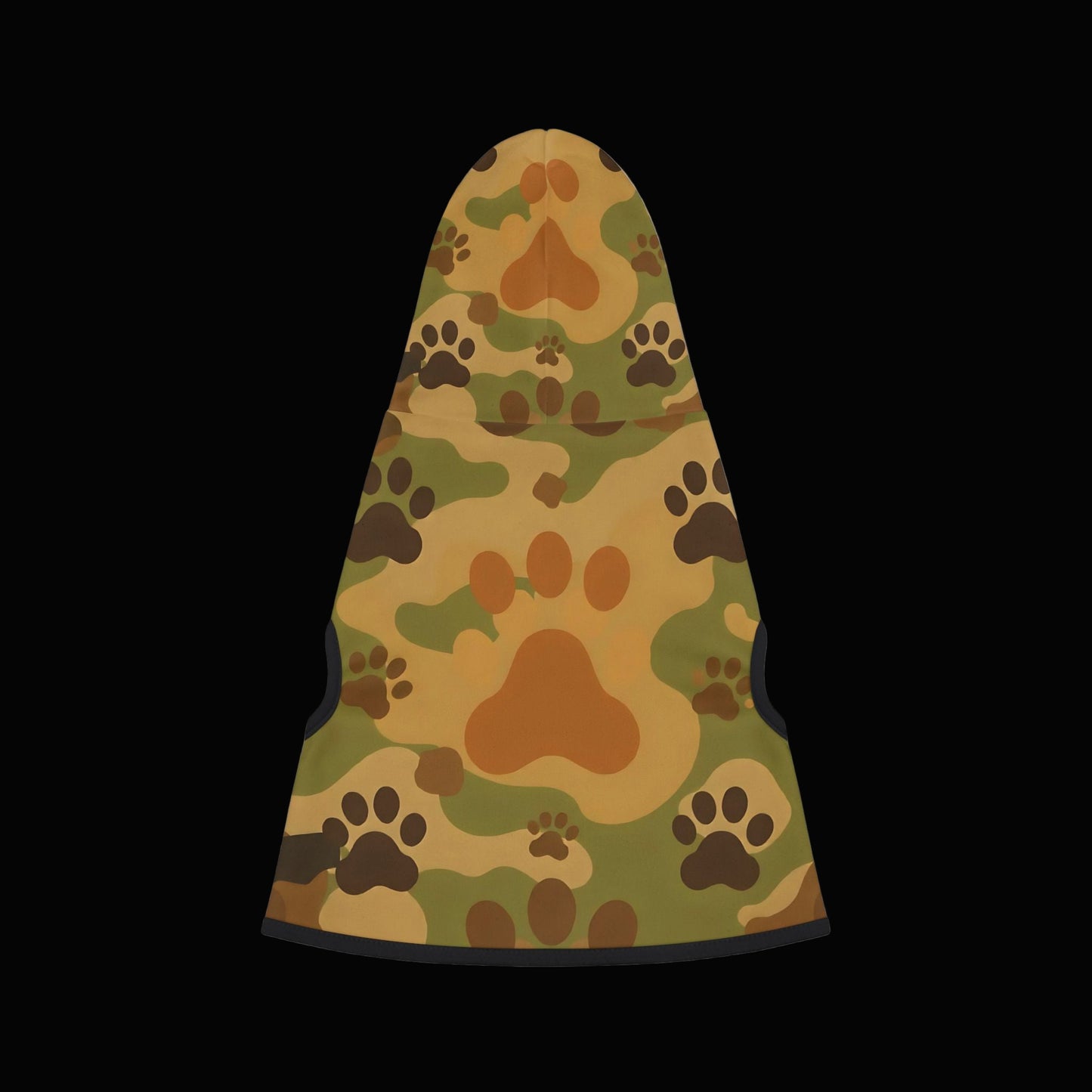 Pet Hoodie - Camo Paw Print Design