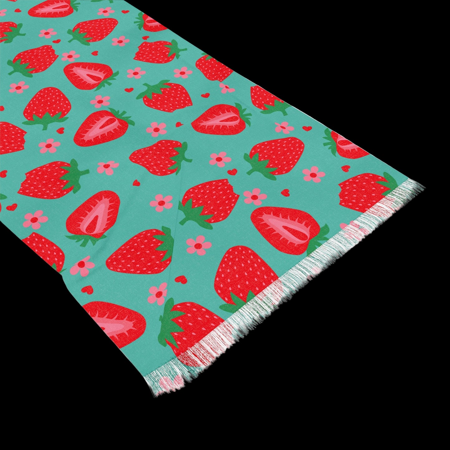Match Your Pet! Strawberry Pattern Light Scarf