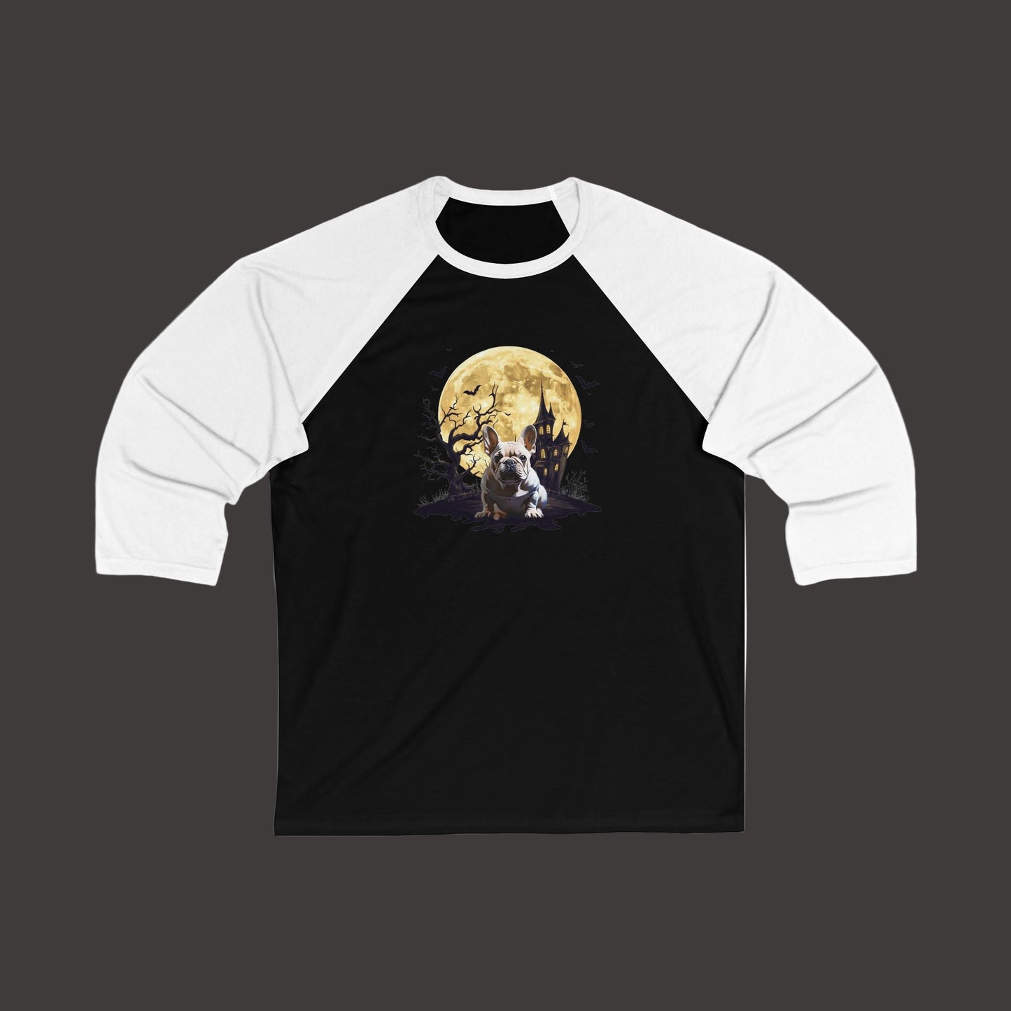 French Bulldog Halloween Baseball Tee