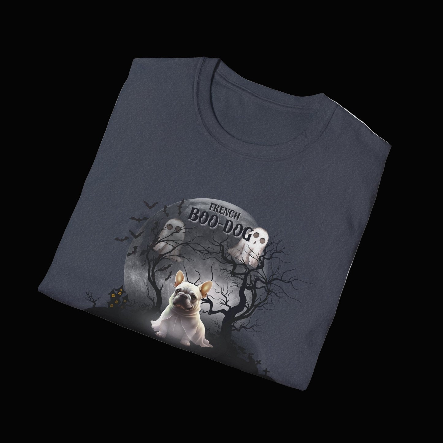 Halloween Boo-Dog Unisex T-Shirt, Spooky Pet Lover Gift, Fall Fashion, Ghostly Dog T-Shirt, Halloween Costume, Party Wear