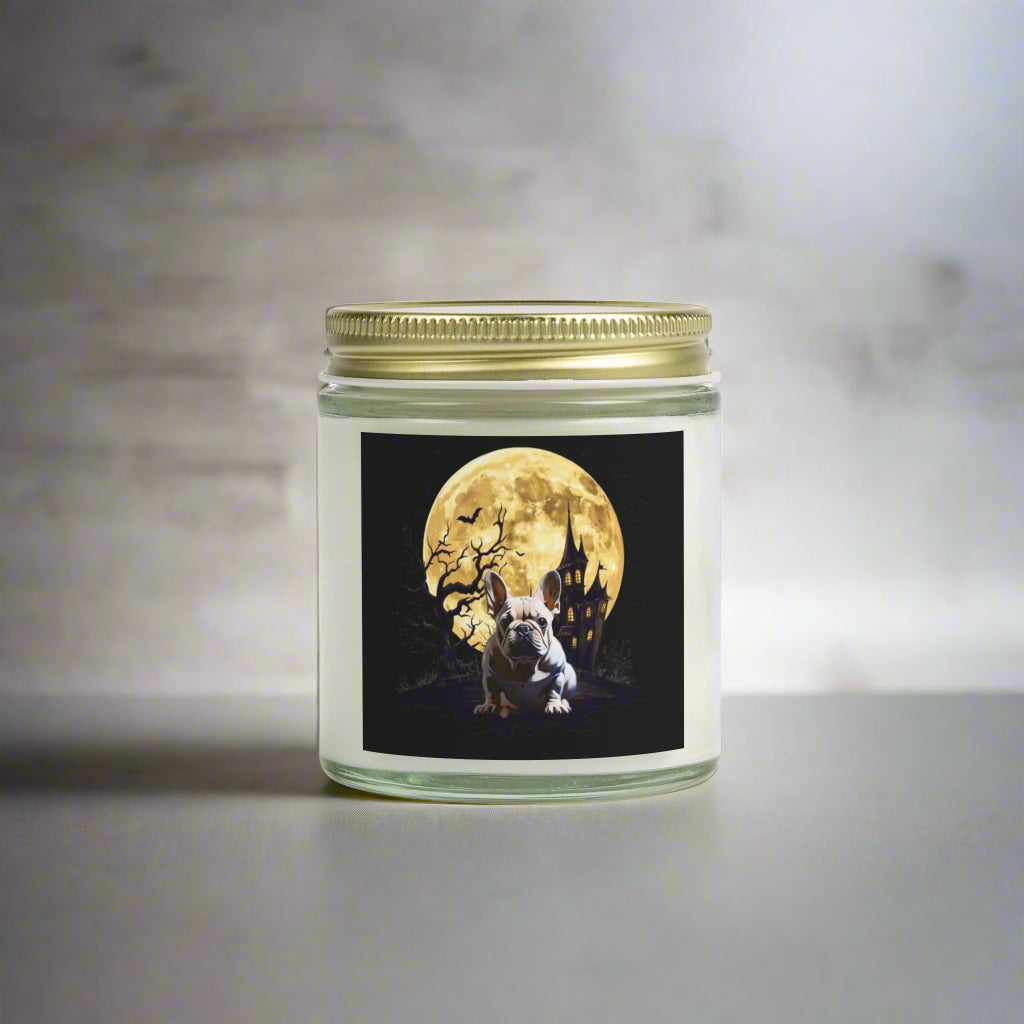Halloween-Themed Scented Candle, Cozy Home Decor, Ghostly Atmosphere, Great for Fall Celebrations, Unique Gift Idea, Fragrant Mood Setter