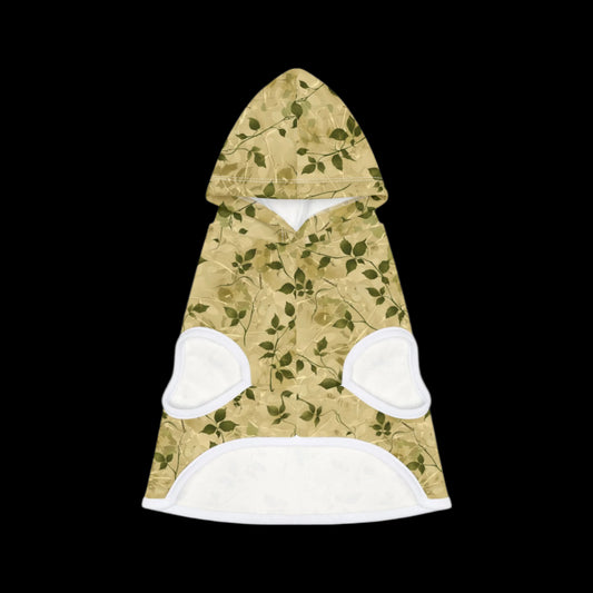Nature-Inspired Pet Hoodie for Stylish Pets, Dog Fashion, Flower Pattern, Spring Pet Wear, Outdoor Adventure Clothing, Gift for Pet Lovers