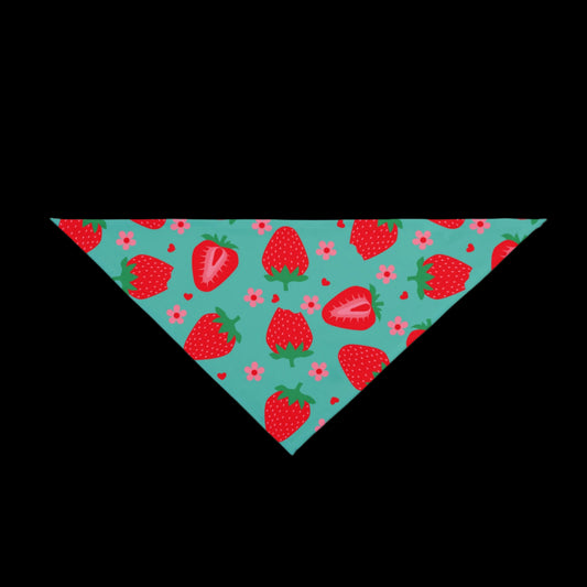 Cute Strawberry Pet Bandana for Dogs and Cats, Stylish Pet Accessories, Summer Fashion, Playful Pet Gifts, Trendy Pet Gear