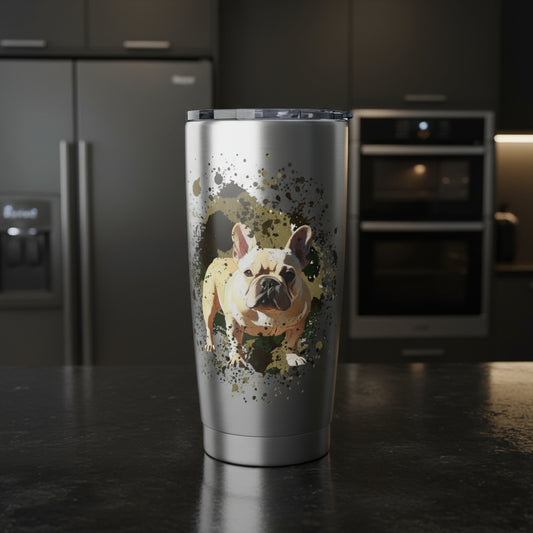 Vagabond 20oz Tumbler, camo, Frenchie lovers