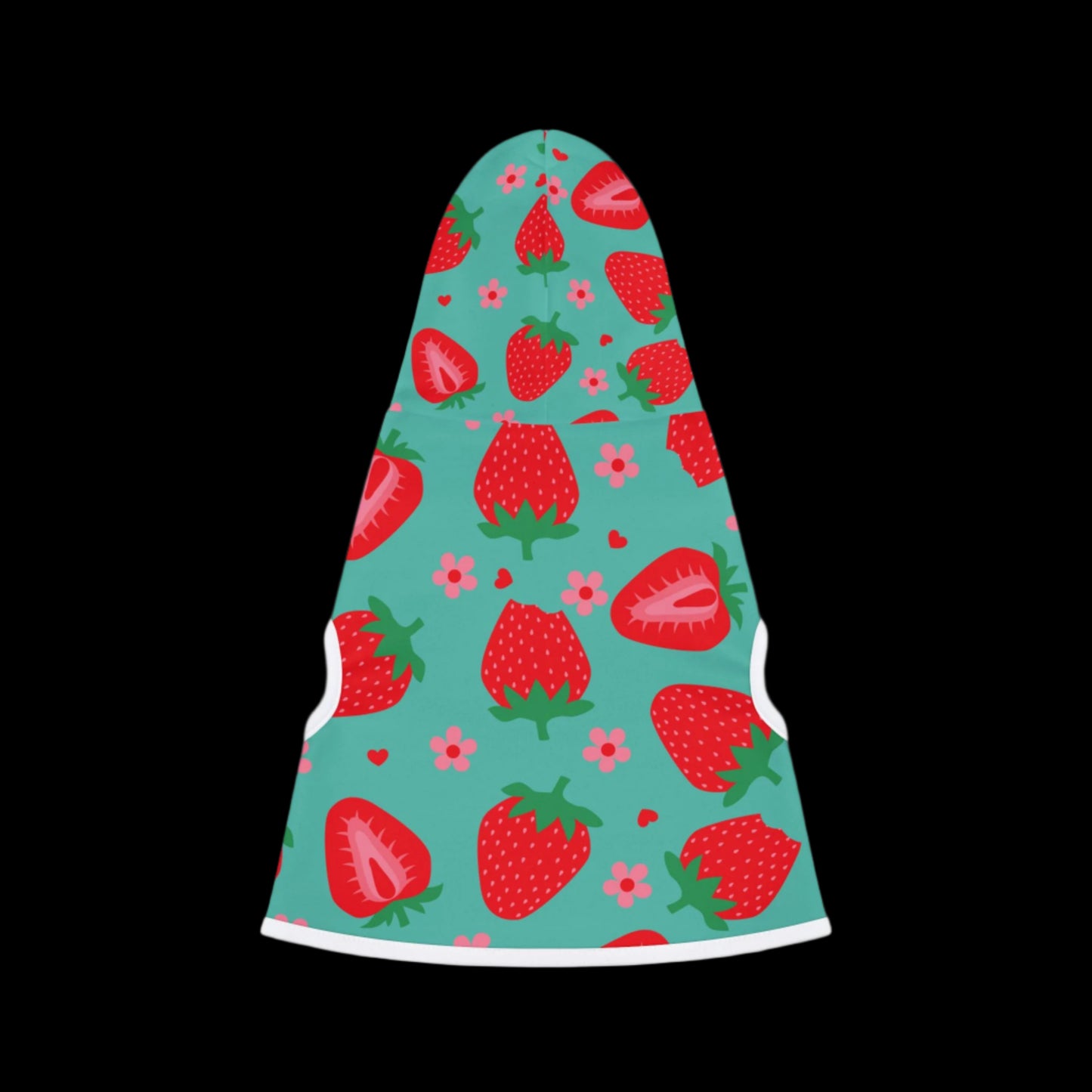 Dog Hoodie - Sweet Strawberries Design