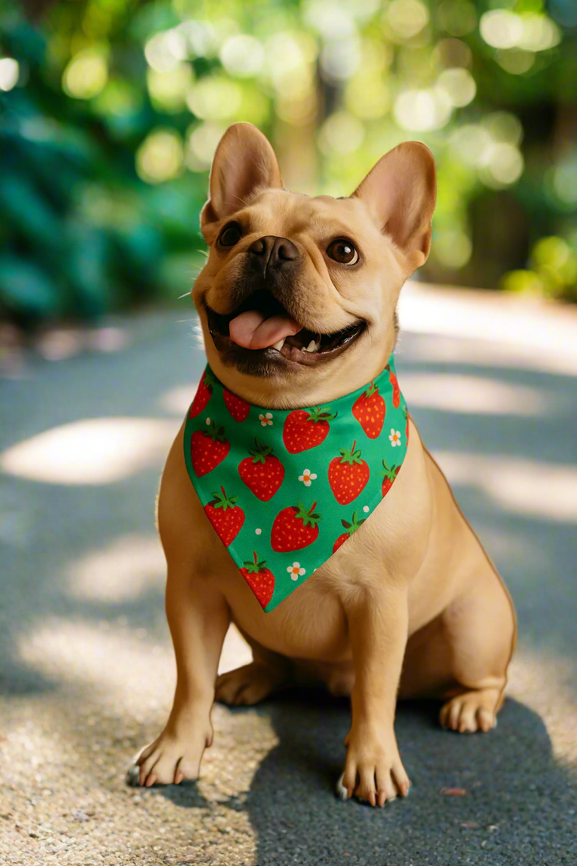 Cute Strawberry Pet Bandana