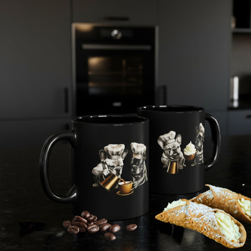 Cute French Bulldog Chef Mug - Adorable Dog Lover Gift for Birthdays, Coffee Lovers, Pet Owners, Kitchen Decor